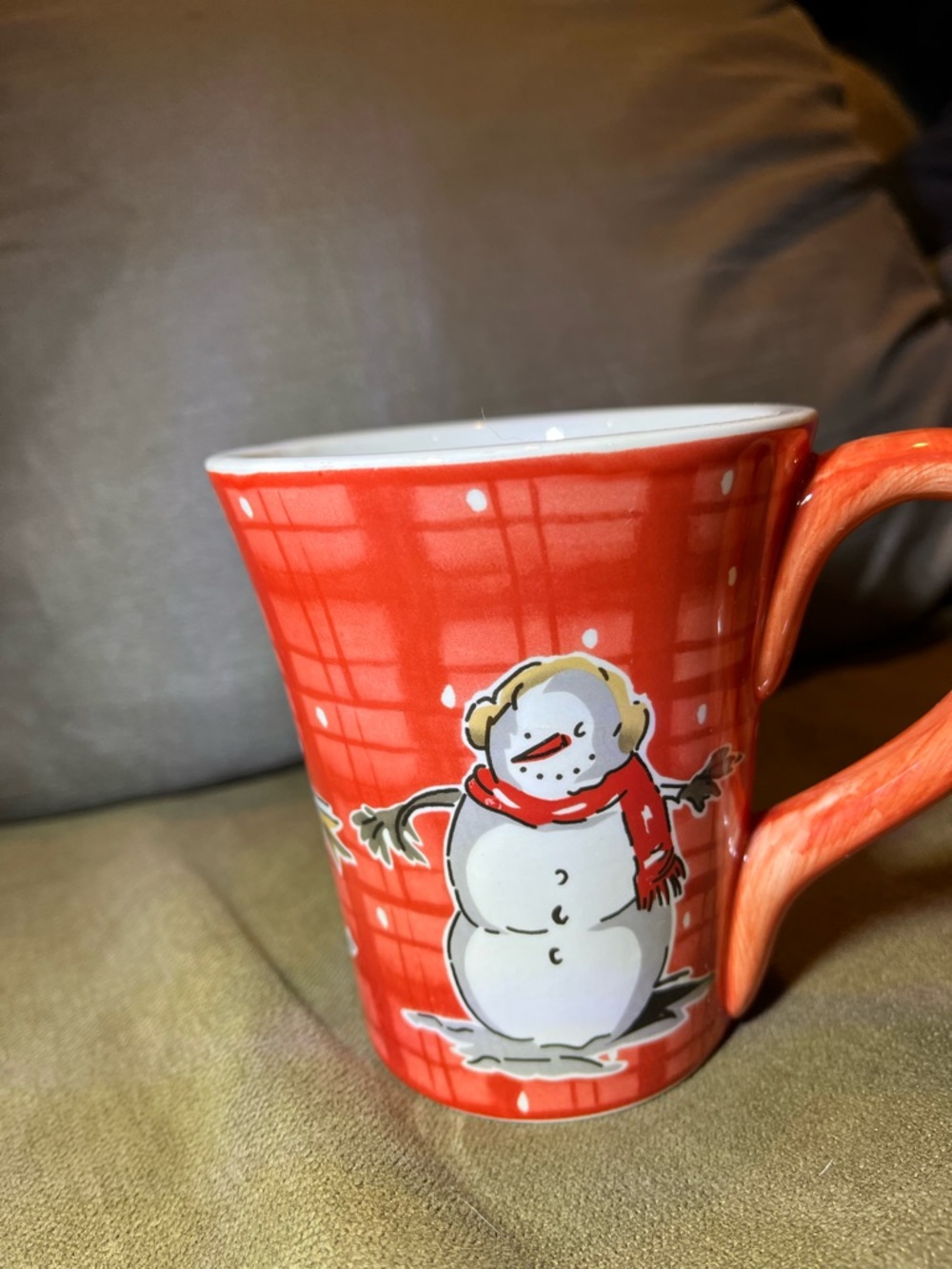 Eddie Bauer Red Ceramic Mug with Handle